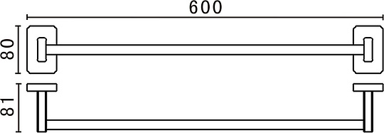 Art&Max Gotico Полотенцедержатель 60 см, цвет: бронза AM-E-4824AQ