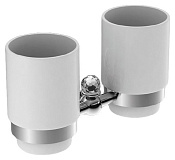 Art&Max Antic Crystal Стаканы для зубных щеток подвесные, керамические, цвет: хром AM-E-2688SJ-CR
