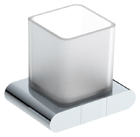 Art&Max Platino Стакан подвесной, стеклянный матовый, цвет: хром AM-E-3968AL