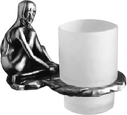 Art&Max Juno Стакан подвесной, стеклянный матовый, цвет: хром AM-B-0714-T