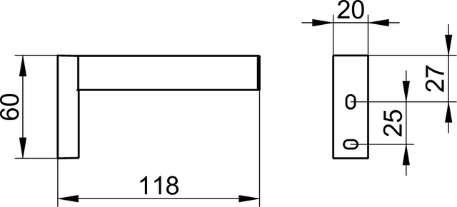 Keuco Edition 90 Square Держатель запасного рулона, цвет: хром 19163 010000