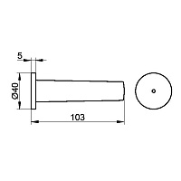 Keuco Smart.2 Держатель туалетной бумаги, цвет: хром 14763 010000