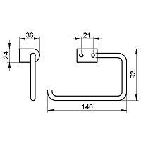 Keuco Smart.2 Держатель для туалетной бумаги, цвет: хром 14762 010000