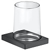 Keuco Edition 11 Держатель стакана, подвесной, в комп. со стаканом цвет: хром черный брашированный 11150 139000