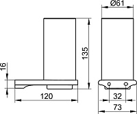 Keuco Edition 400 Держатель стакана, подвесной, в комплекте со стаканом цвет: никель 11550 059000