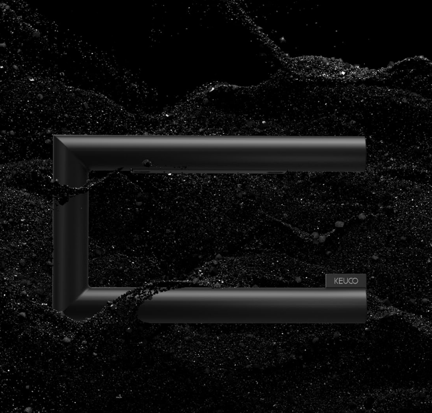 Keuco Сollection Reva Держатель для туалетной бумаги, цвет: черный матовый 12862 370000