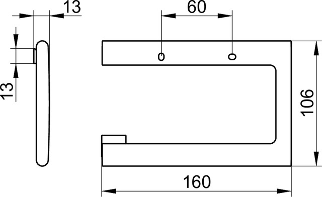 Keuco Edition 400 Держатель туалетной бумаги подвесной, цвет: никель 11562 050000