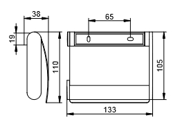 Keuco Plan Держатель для туалетной бумаги, цвет: черный матовый 14960 370000
