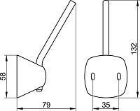 Keuco City.2 Держатель для запасного рулона, цвет: хром 27630 10000