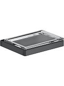 Keuco Edition 11 Мыльница со стеклянной чашей, подвесная, цвет: шлифованный черный 11155 139000