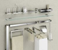 Keuco Edition 11 Мыльница со стеклянной чашей, подвесная, цвет: шлифованный черный 11155 139000