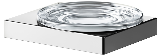 Keuco Edition 90 Square Мыльница со стеклянной чашей, подвесная, цвет: хром 19155 019000