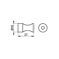 Keuco Smart.2 Крючок одинарный цвет: хром 14714 010000