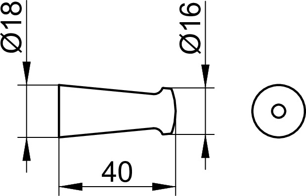 Keuco City.2 Крючок одинарный для полотенца, цвет: хром 27140 10000