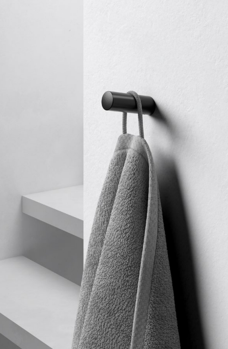 Keuco Сollection Reva Крючок одинарный для полотенца, цвет: черный матовый 12814 370000