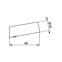 Keuco Сollection Reva Крючок одинарный для полотенца, цвет: черный матовый 12814 370000
