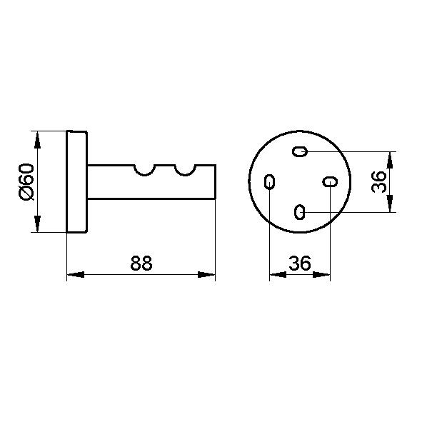 Keuco Edition 90 Крючок дойной для полотенца, цвет: хром 19015 010000