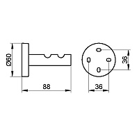 Keuco Edition 90 Крючок дойной для полотенца, цвет: хром 19015 010000