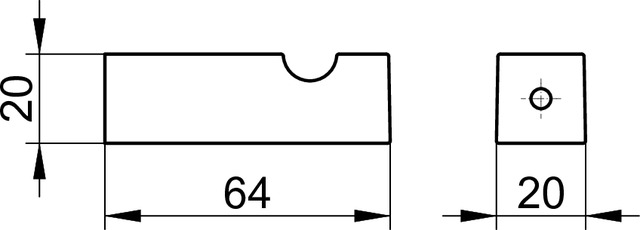 Keuco Edition 90 Square Крючок одинарный для полотенца, цвет: хром 19114 010000