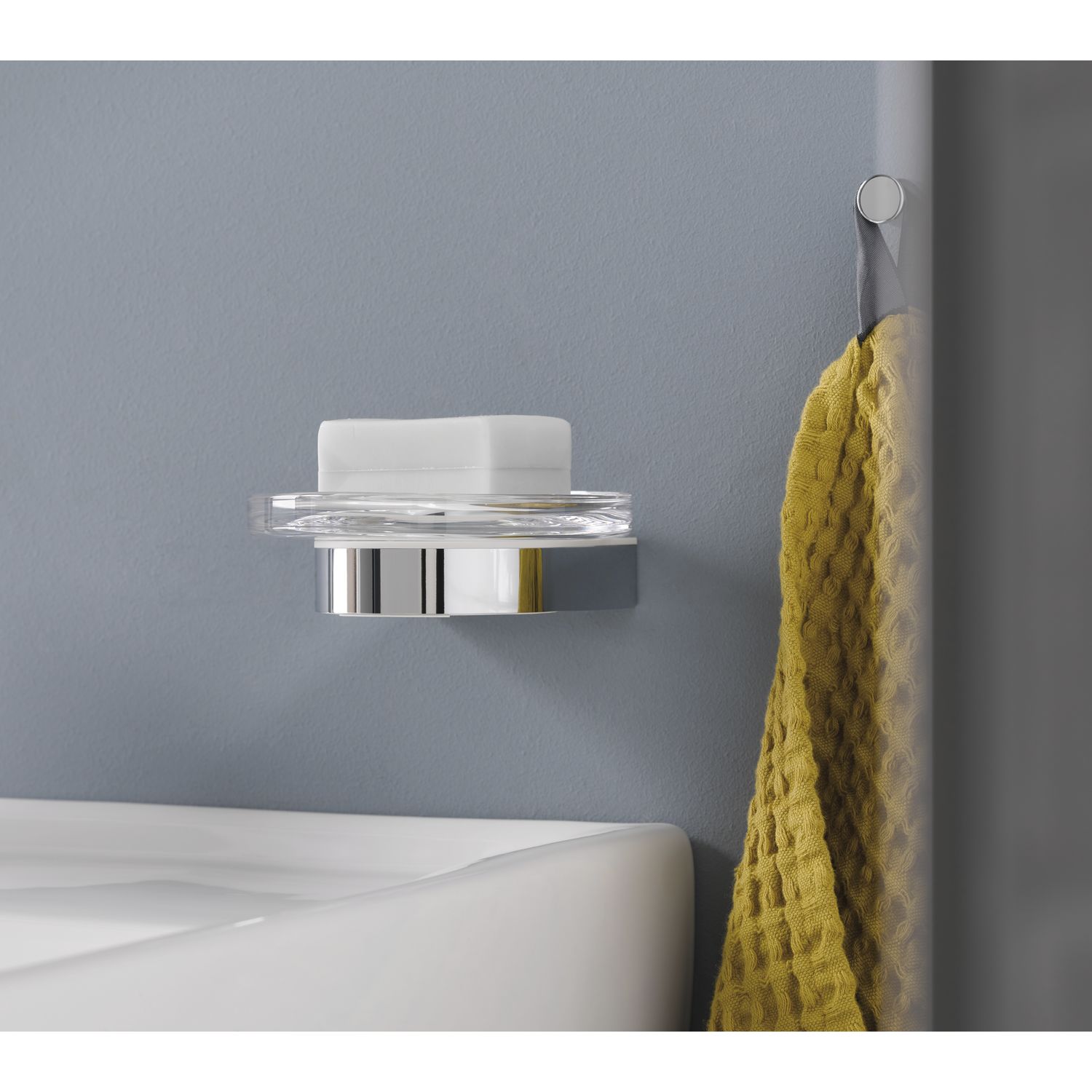 Keuco Smart.2 Мыльница со стеклянной чашей, подвесная, цвет: хром 14755 019000