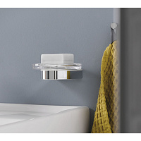 Keuco Smart.2 Мыльница со стеклянной чашей, подвесная, цвет: хром 14755 019000