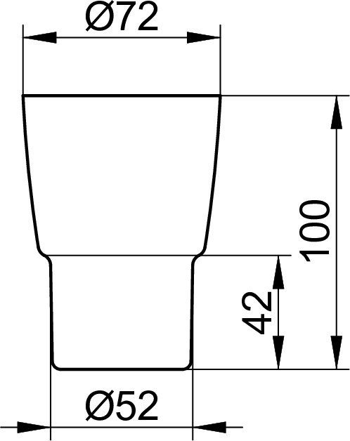 Keuco City.2 Стакан хрустальный, запасной, цвет: прозрачный 23500 09000