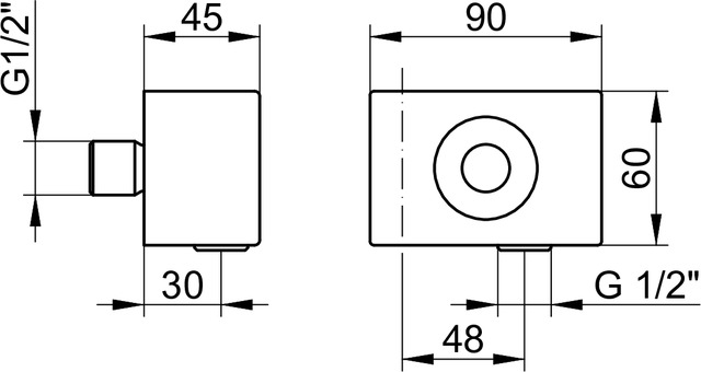 Keuco Edition 11 Держатель для ручного душа, цвет: хром 51192 010000