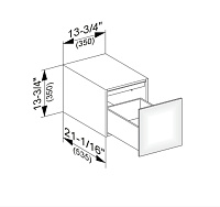 Keuco Edition 11 Тумбочка боковая 35x35x53,5h см, цвет: антрацит 31320 390000