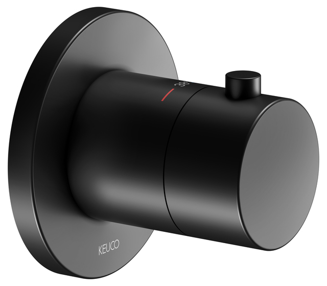 Keuco Ixmo Смеситель термостатический для душа, встраиваемый, цвет: черный матовый 59553 370001