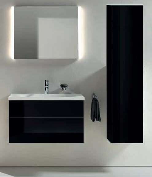 Keuco Royal Reflex Шкаф-пенал 35x33,5x167h см, цвет: черный 34030 570002