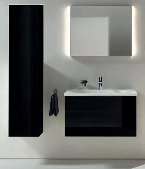 Keuco Royal Reflex Шкаф-пенал 35x33,5x167h см, цвет: черный 34031 570001