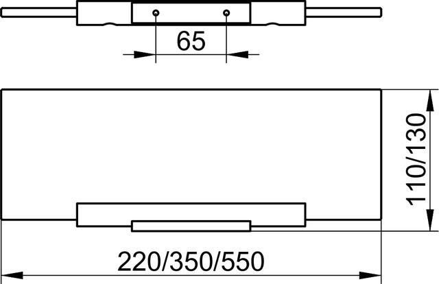 Keuco Plan Держатели для полки, цвет: нержавеющая сталь 14910 070000