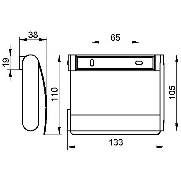 Keuco Plan Держатель для туалетной бумаги, цвет: алюминий 14960 170000