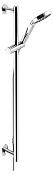 Keuco Ixmo Душевой гарнитур: штанга 85,5 см, шланг 160 см, душевая лейка 3 вида струи, цвет: хром 59587 010801