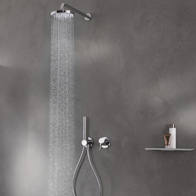 Keuco Ixmo Запорный вентиль с переключателем на 2 потребителя DN15, внешняя часть, цвет: хром 59557 011201