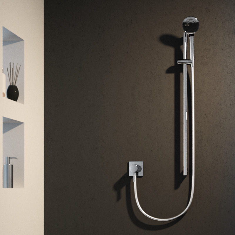 Keuco Ixmo Запорный вентиль с переключателем на 2 потреб. DN15, внешняя часть, цвет: черный матовый 59557 371102