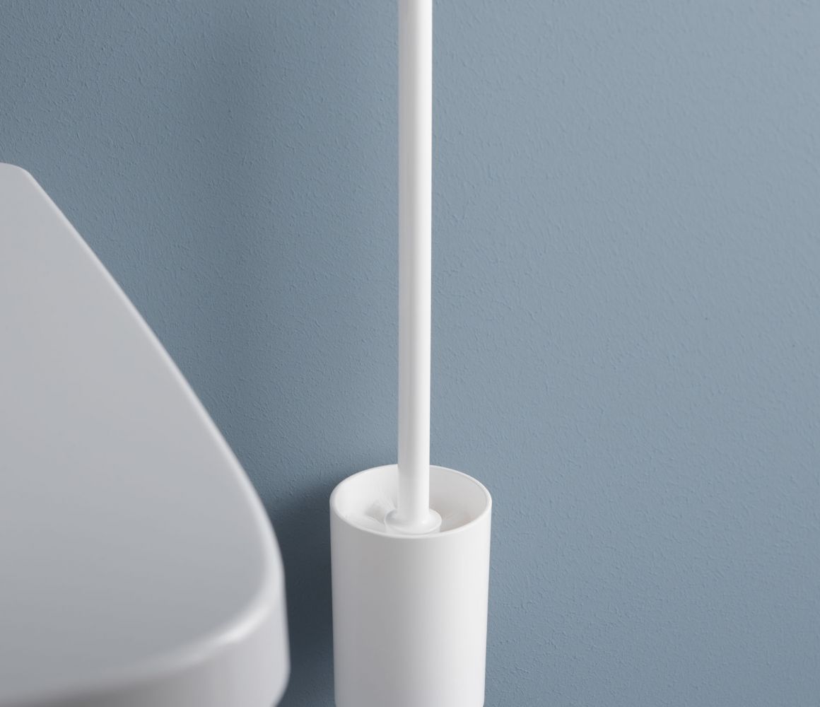 Keuco Smart.2 Ершик для унитаза напольный с керамической колбой, цвет: белый 14764 010100