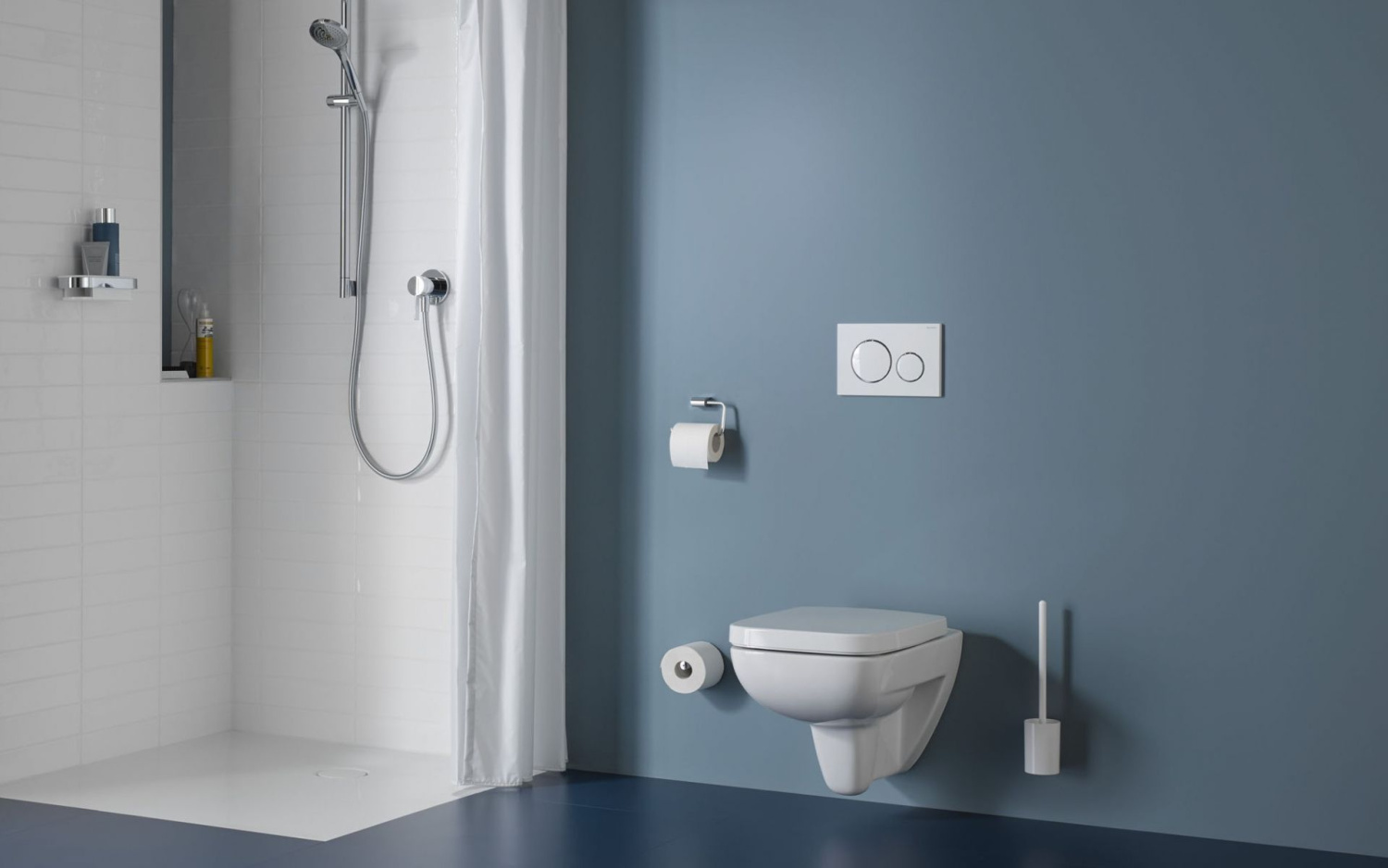 Keuco Smart.2 Ершик для унитаза напольный с керамической колбой, цвет: белый 14764 010100