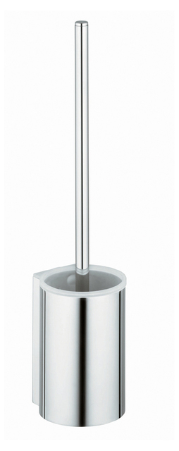 Keuco Plan Ершик для унитаза напольный с пластиковой колбой, цвет: алюминий 14972 170100
