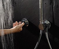 Keuco Ixmo Запорный вентиль с переключателем на 1 потребитель DN15, внешняя часть, цвет: хром 59541 011001