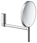 Keuco Plan Зеркало круглое с подсветкой, подв. 19,3x30,5x26,6h см, цвет: алюминий 17649 170002