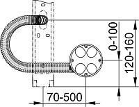 Keuco Ilook Move Комплект для установки косметического зеркала 17699 000001