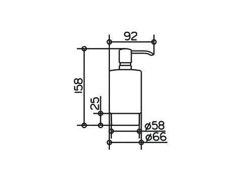 Keuco Plan Колба для дозатора цвет: белый 14948 009000