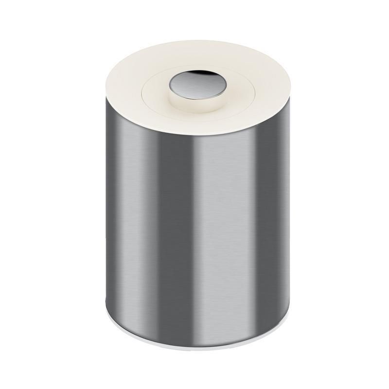 Keuco Plan Мусорное ведро на 5л, напольное, цвет: хром/белый 49890 70051