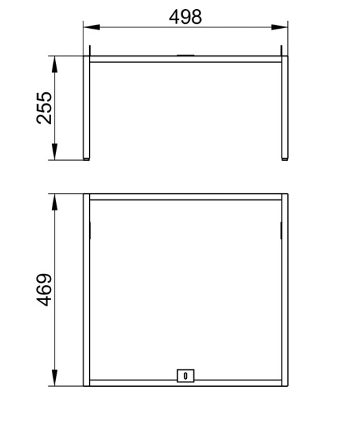 Keuco Plan Ножки для мебели 47x25,5x50h см 32998 110001
