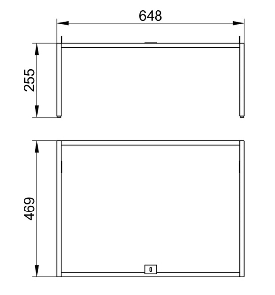 Keuco Plan Ножки для мебели 47x25,5x65h см 32998 110002