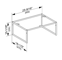 Keuco Plan Ножки для мебели 47x25,5x65h см 32998 110002