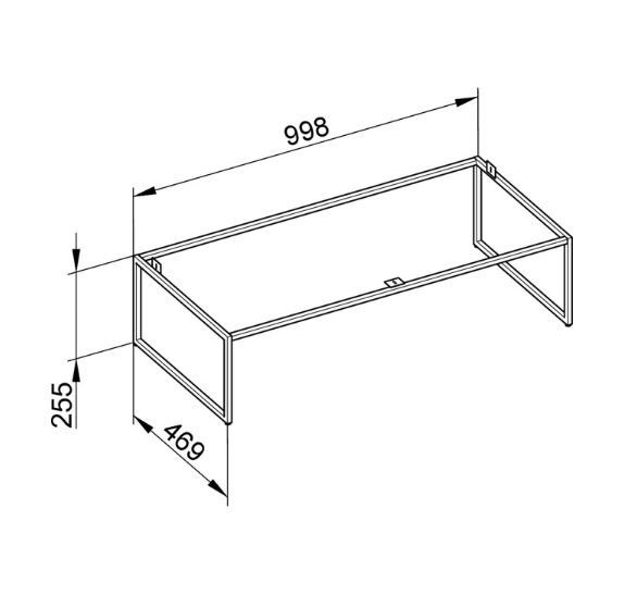 Keuco Plan Ножки для мебели 100x47x25,5h см 32998 110004