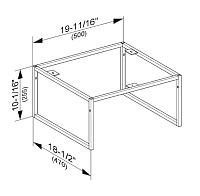 Keuco Plan Ножки для мебели 50x47x25,5h см 32998 140001