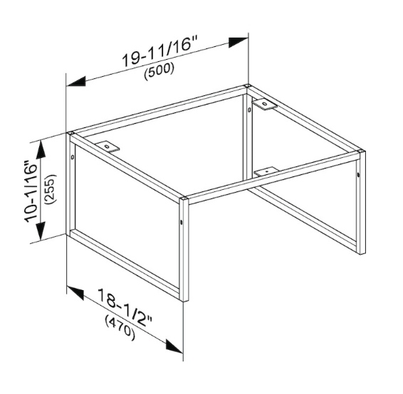 Keuco Plan Ножки для мебели 50x47x25,5h см 32998 180001